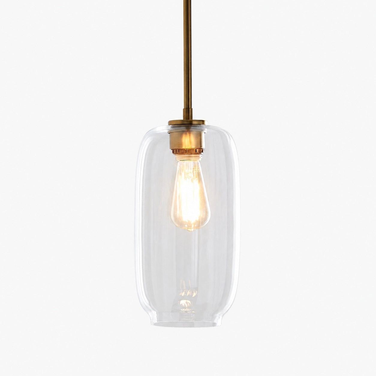 Lumivelle Pebble Pendant Light - Adjustable Glass Shade - Modern Lighting