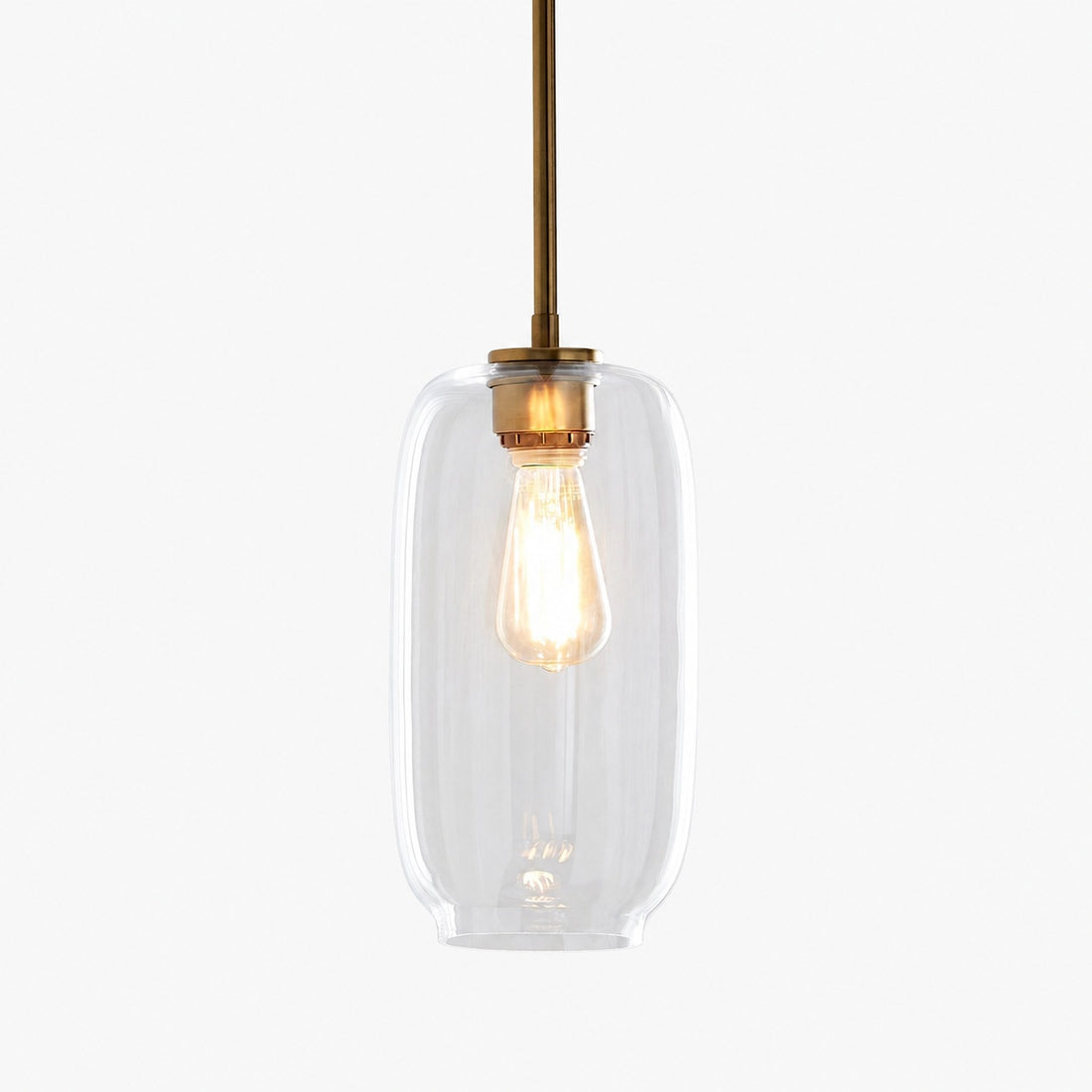 Lumivelle Pebble Pendant Light - Adjustable Glass Shade - Modern Lighting