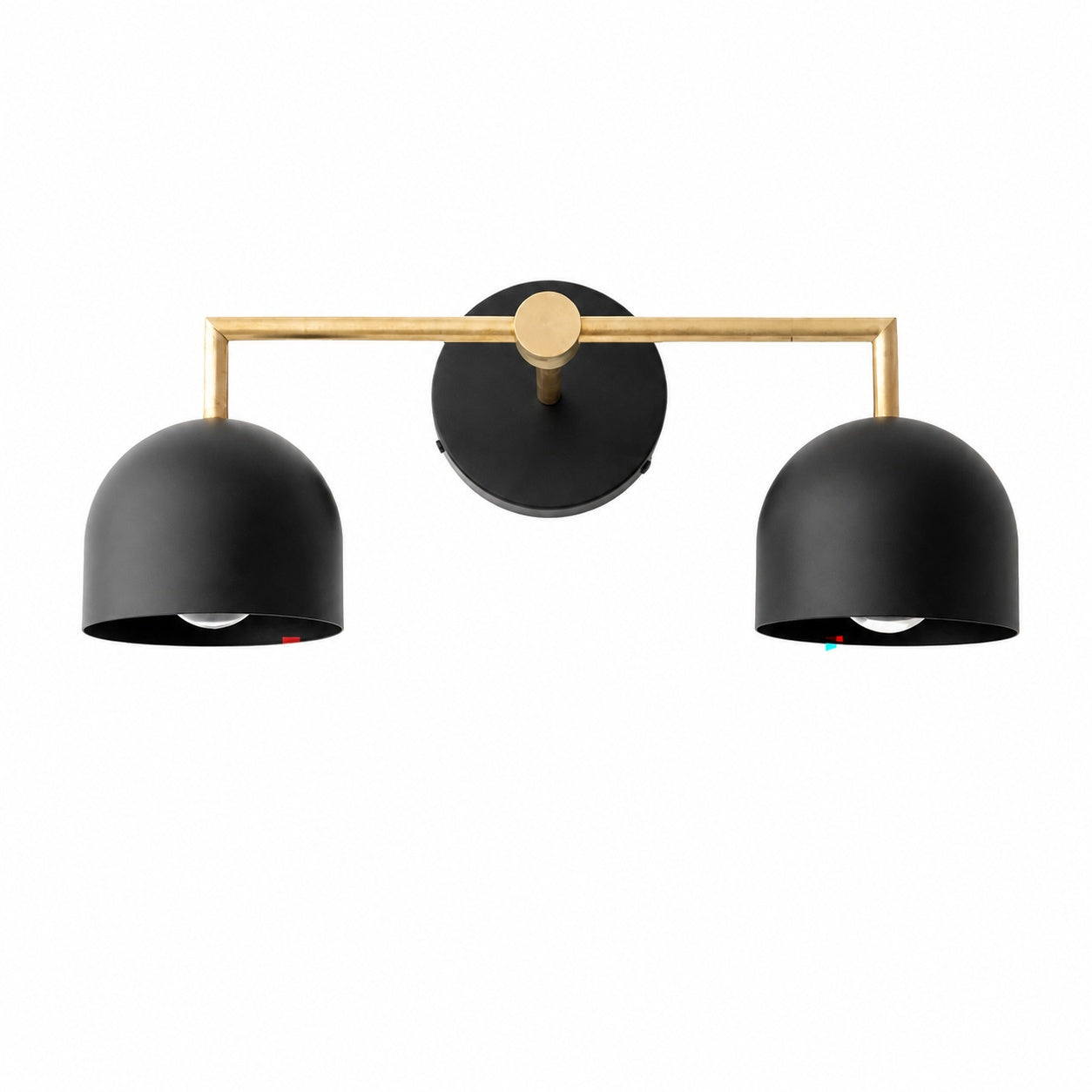 Metio Dome Farmhouse Vanity Wall Light Colorful Metal Sconce