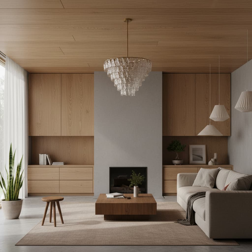 Lumvey Glass Round Chandelier - Elegant Pendant Light for Dining Room and Living Room