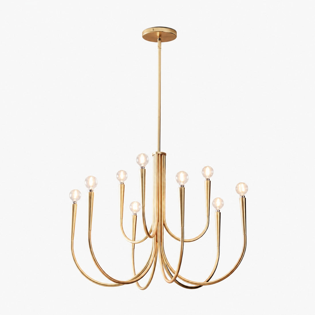 Borvia Swoop Arm Chandelier - Vintage-Inspired Modern Perfect for Home