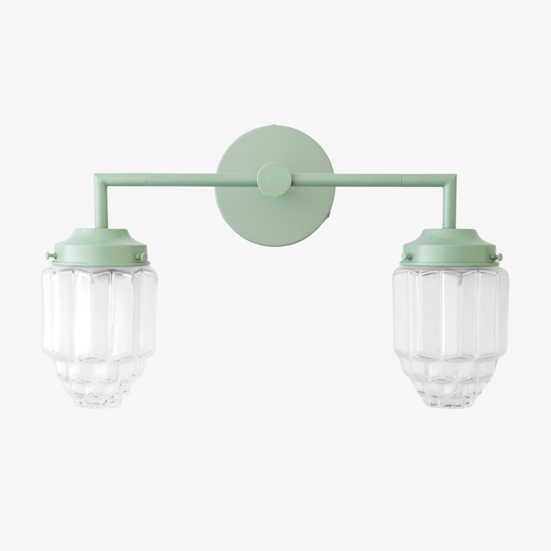 Tierlux Glass Art Deco Vanity Light - Colorful Skyscraper Globe Wall Fixture