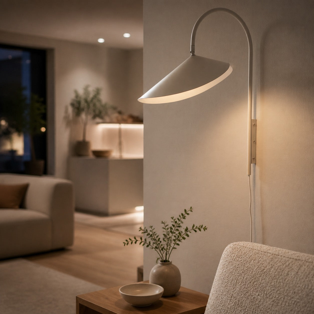 Swivora Adjustable Wall Light – Elegant Swivel Arm Contemporary Metal Lamp for Office and Kitchen N09