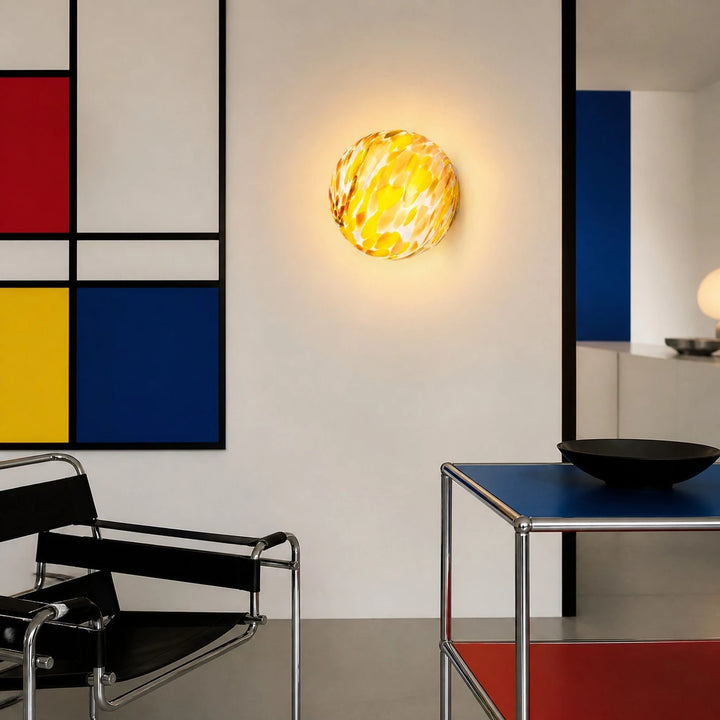 Multicolor Luma wall sconce in an interior