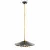 Auriglow Enameled Brass Pendant With Clover Cutout Shade