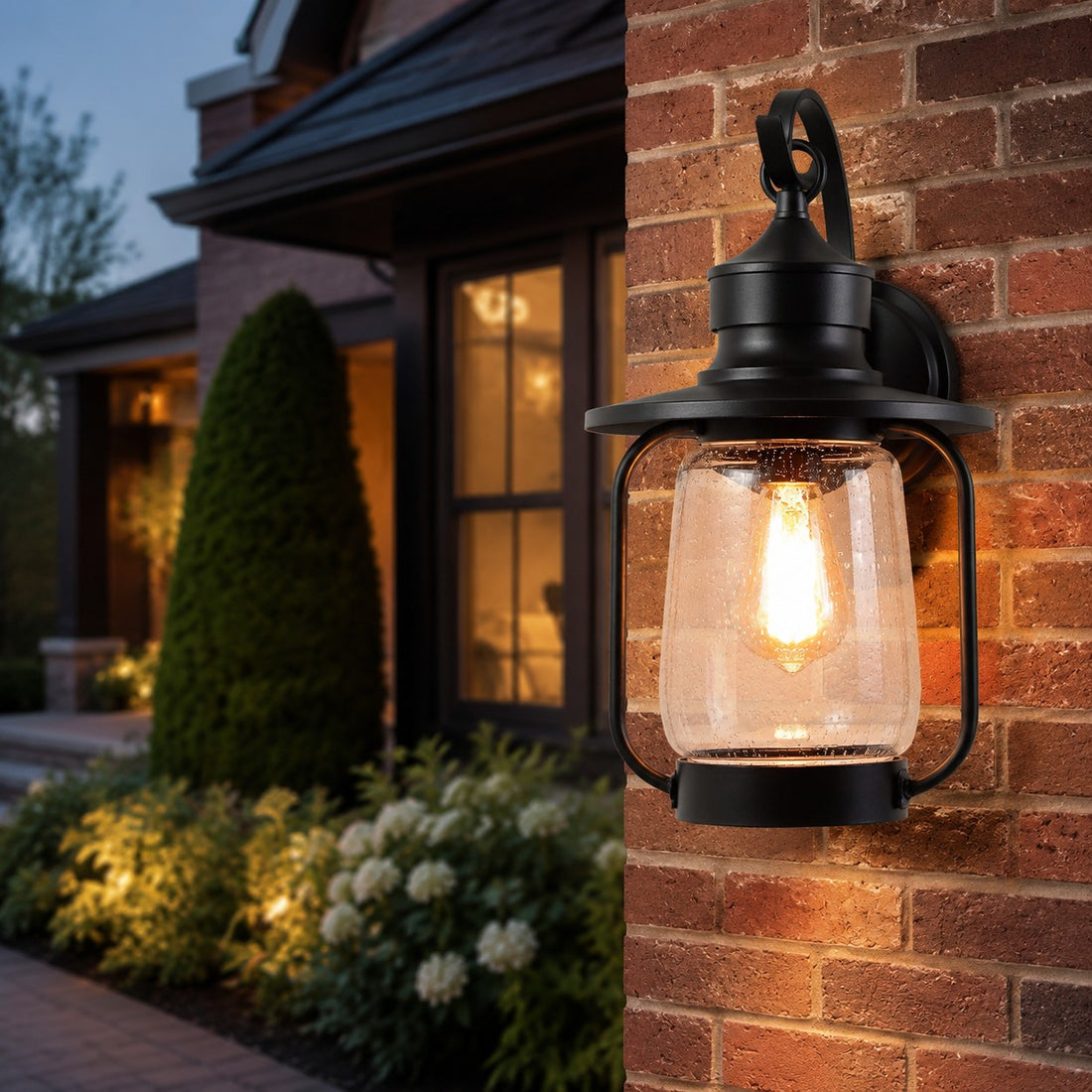 Vintage Sand Black Outdoor Wall Sconce
