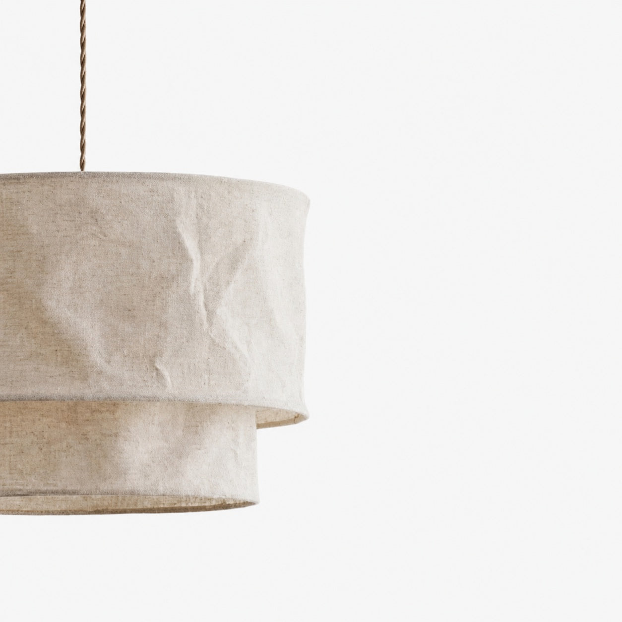 Aeroloom Organic Texture Pendant Lamp - Soft Layered Fabric Shade Modern Decorative Lighting for Any Room