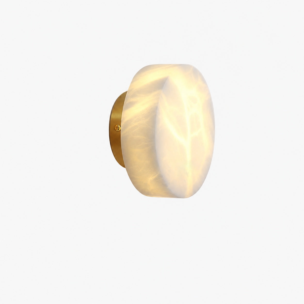 Cylindrical Alabaster Wall Lamp