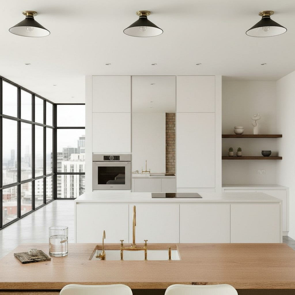 Aurenza Timeless Flush Mount Light - Farmhouse Design with Simple Elegant Charm