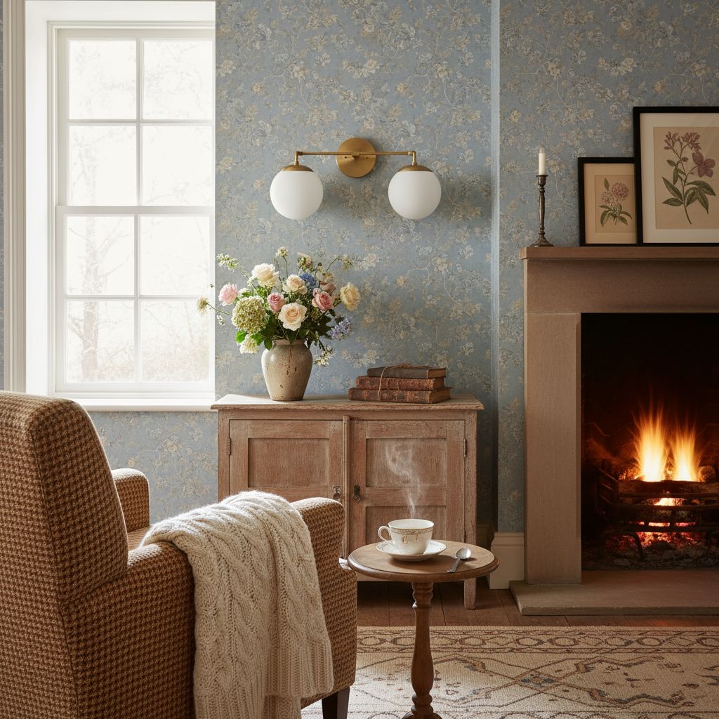 Glorica Glass Wall Sconce - Modern Vintage Vanity Light Fixture