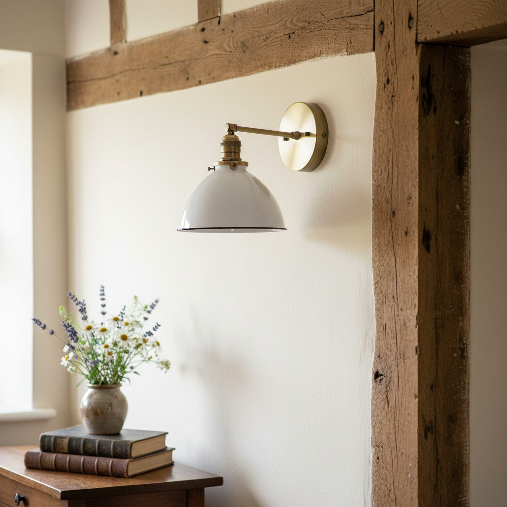 Conique Metal Contemporary Wall Light – Durable Metal Sconce for Bathroom or Hallway