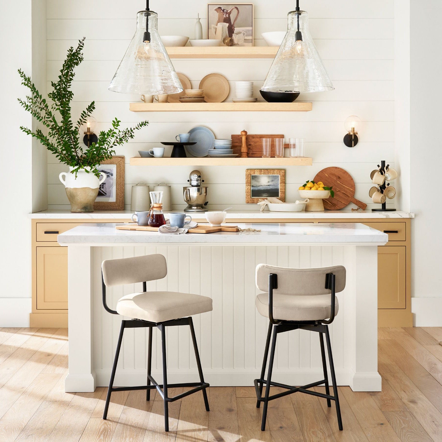 Glavira Industrial Metal Canopy Pendant – Soft Light Diffusing Fixture for Kitchen Islands