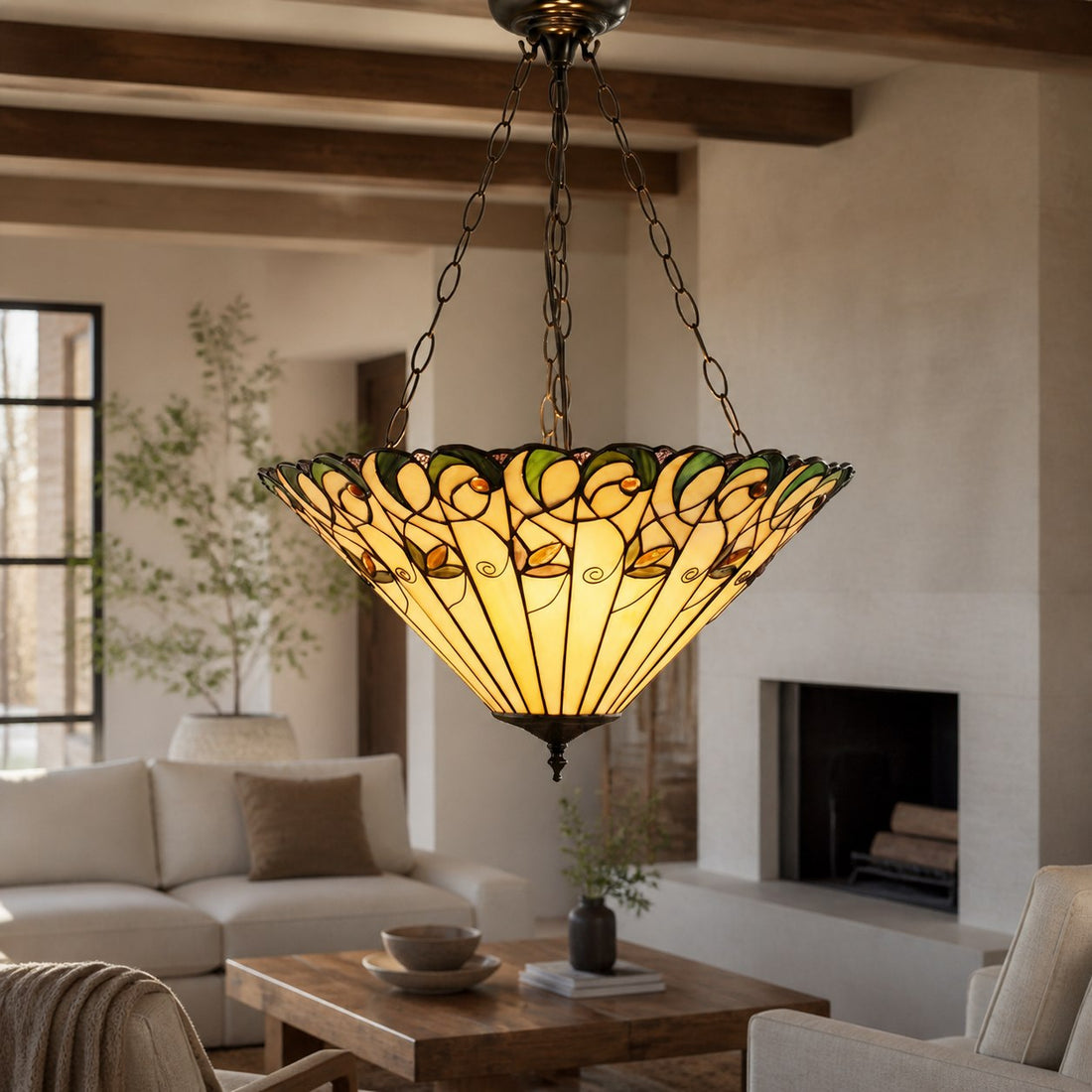 TF Jamelia Light - Decorative Art Glass - Flush Mount Timeless Style for Hallway