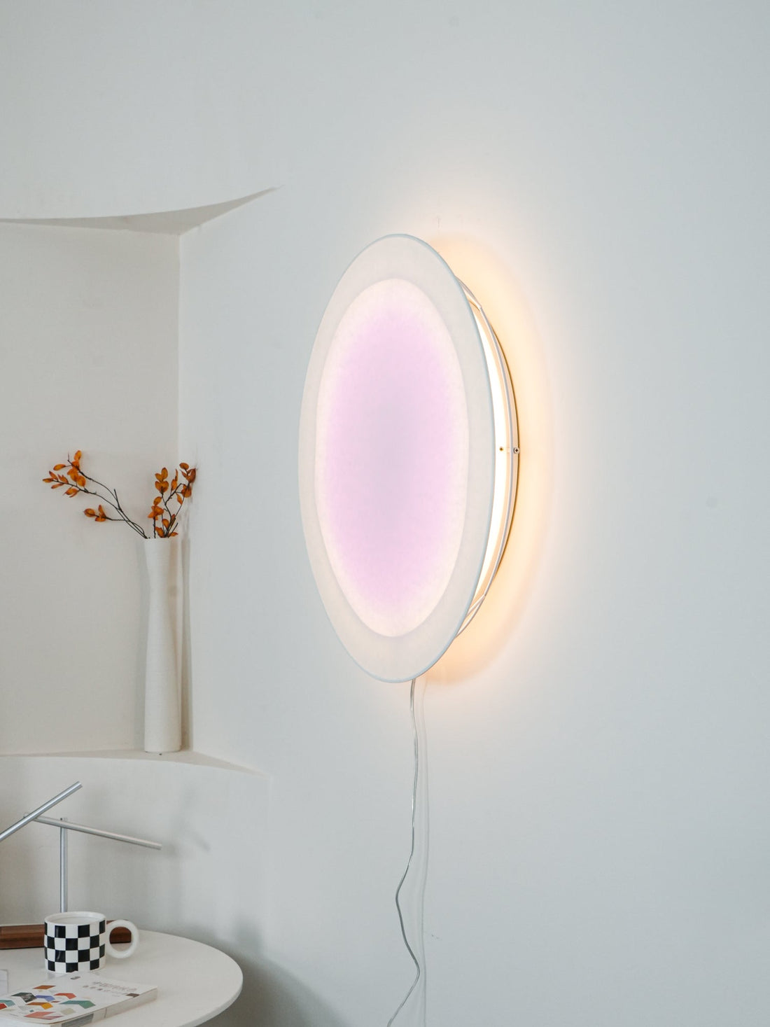 Modern Simple Plug-In Round Wall Lamp