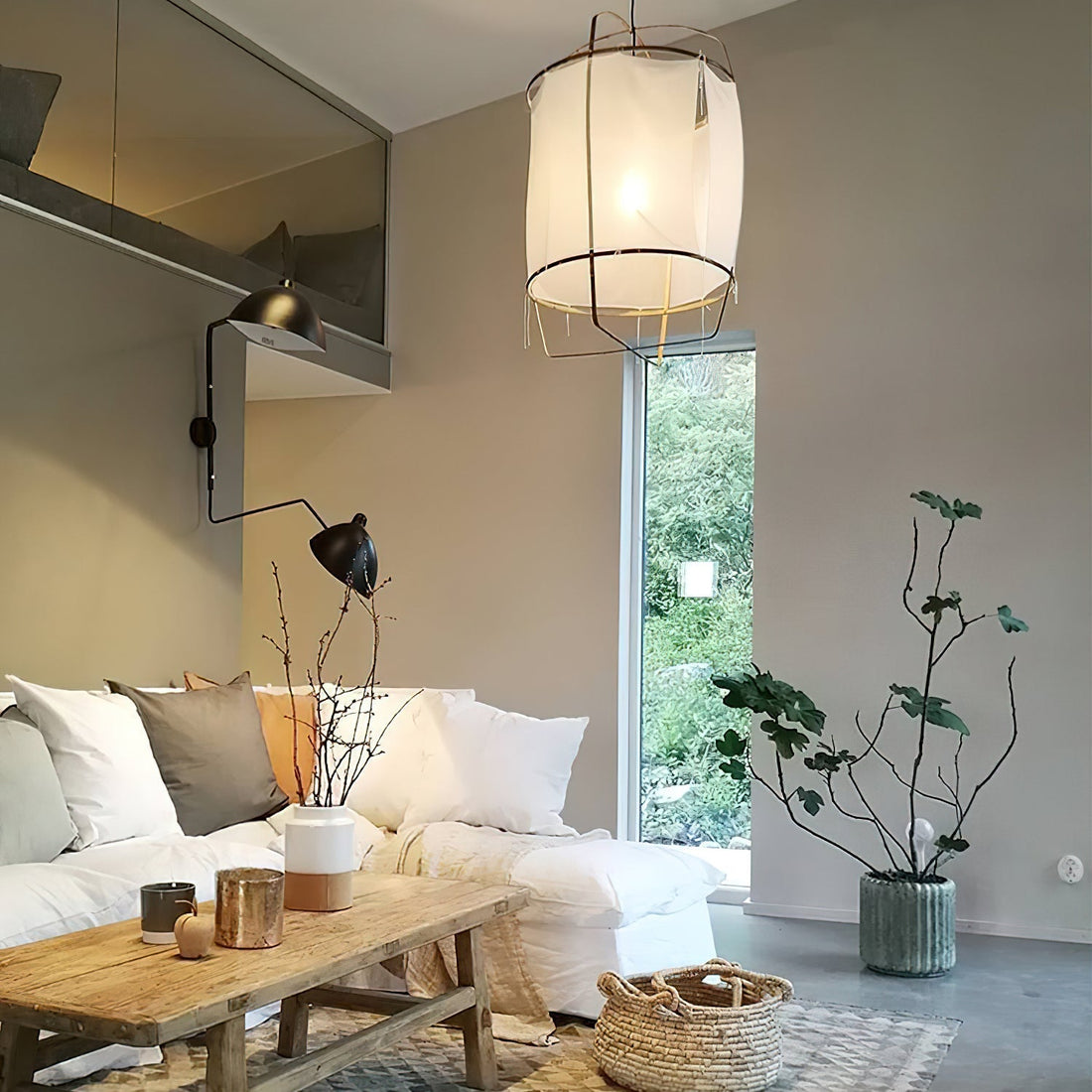 Straight Hollow Tulle Pendant Lighting