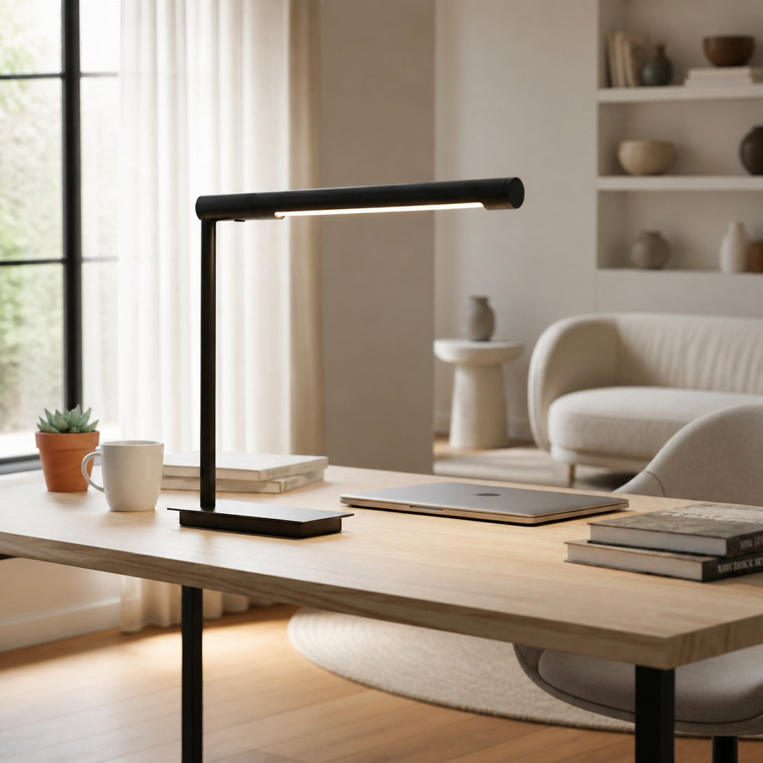 Zorv Task Table Lamp – Timeless Metal Table Lamp with Touch Switch for Study or Living Room