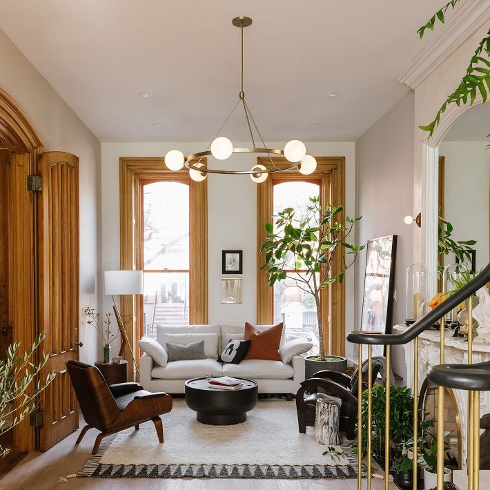 Brelia Elegant Modern Globe Chandelier - Multi Heads Light Fixture for Residential and Commercial Spaces