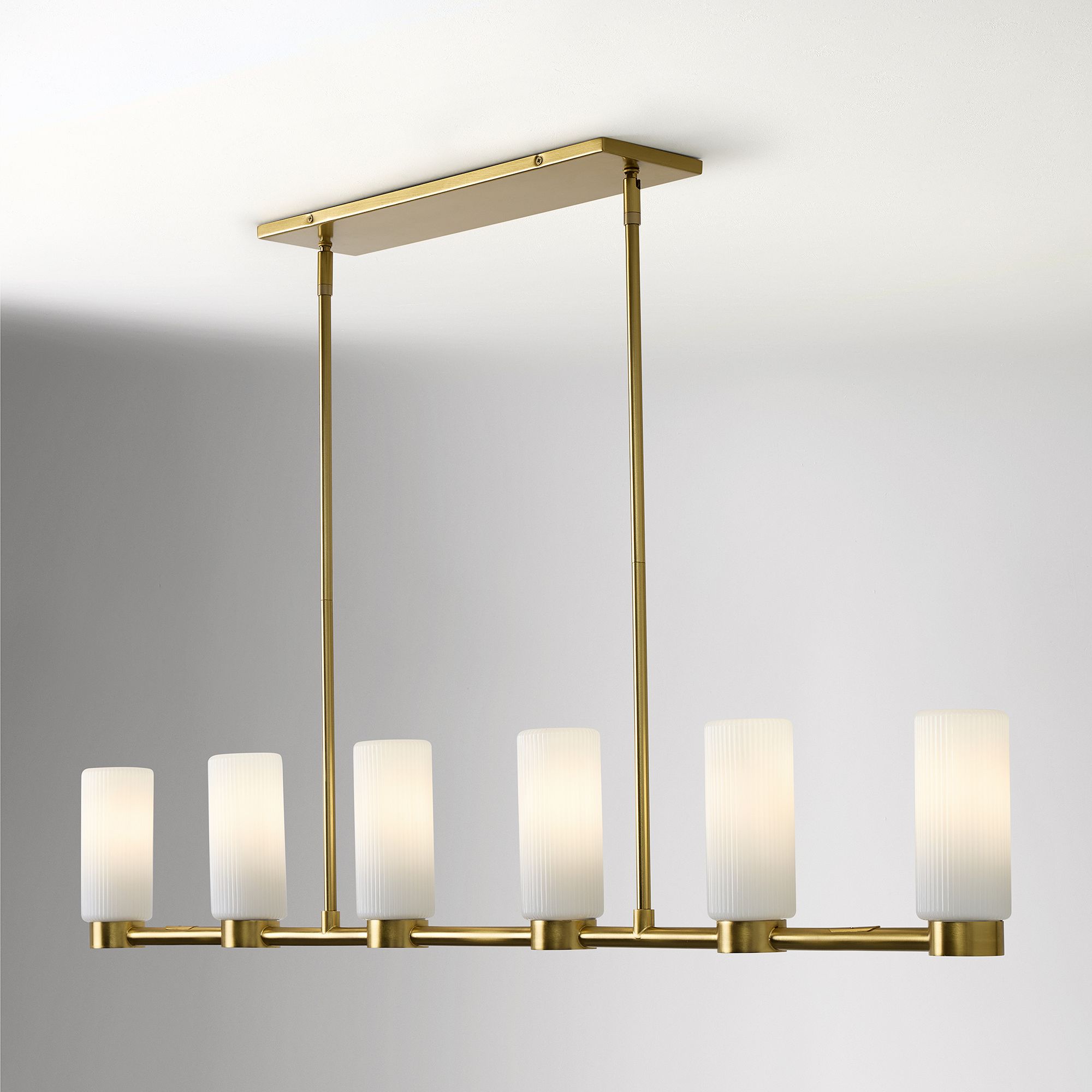 Rivora Fluted Glass Chandelier – Elegant Ribbed Lasting Design