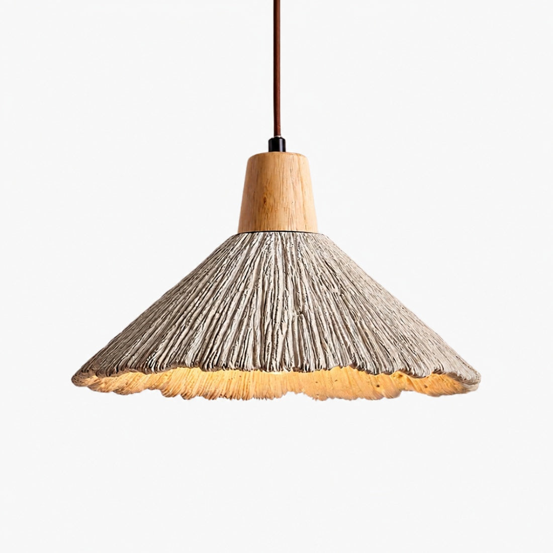 Solaraeon Pleated Pendant Lamp Modern Industrial Hanging Light for Dining and Living Spaces