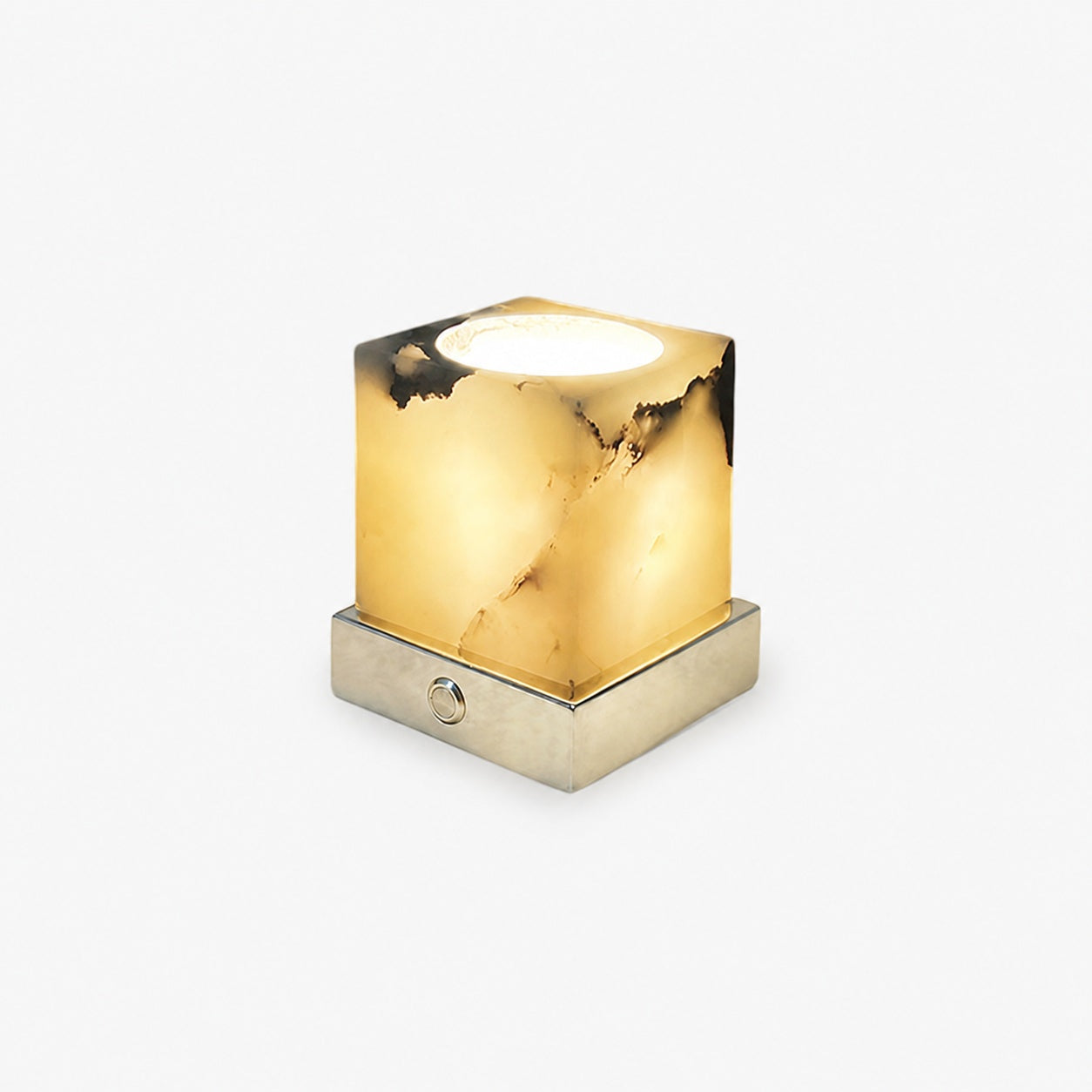 Cube Marble Table Lamp