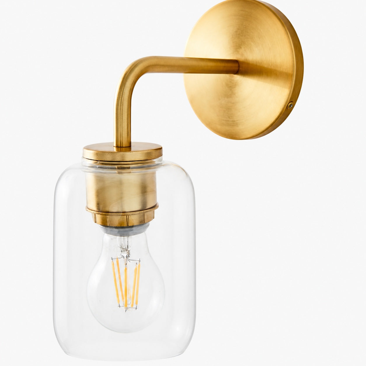 Lumivelle Pebble Sconce - Stylish Wall Light - Glass & Metal, Energy Efficient