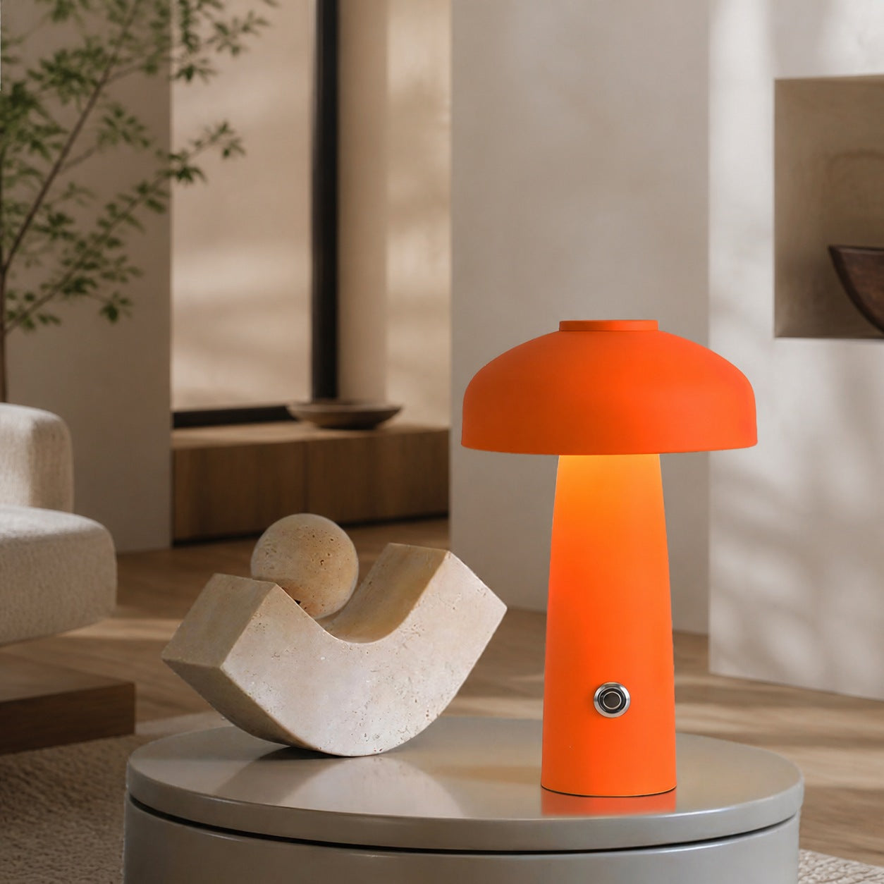 Leon Mushroom Table Lamp (built-in battery)