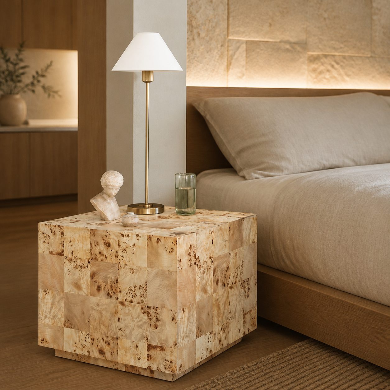 Diora Table & Floor Lamps - Linen Shade Modern Linear Style Sophisticated Accent