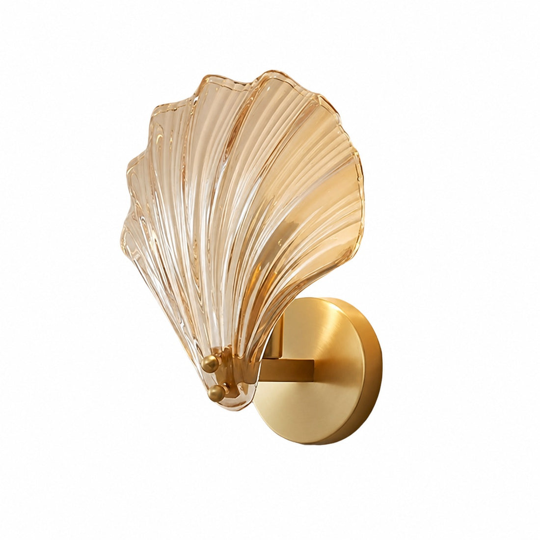 Shellora Stylish Shell Wall Light – Sculptural Glass and Metal Wall Lamp for Home N44