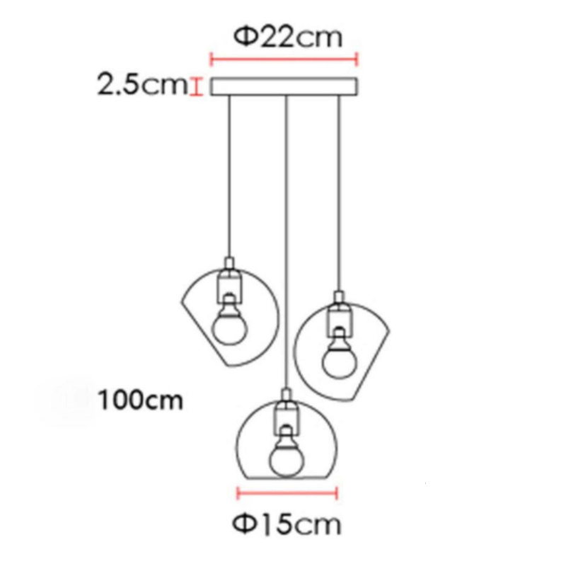 Round Modern Simple Ball Chandelier Pendant Light