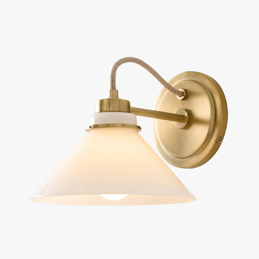 Aurenza Sconce – Farmhouse Wall Light with Metal Accents for Cozy Spaces