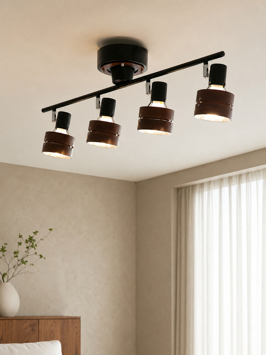 Nordic Cylindrical 4-Light Spotlight