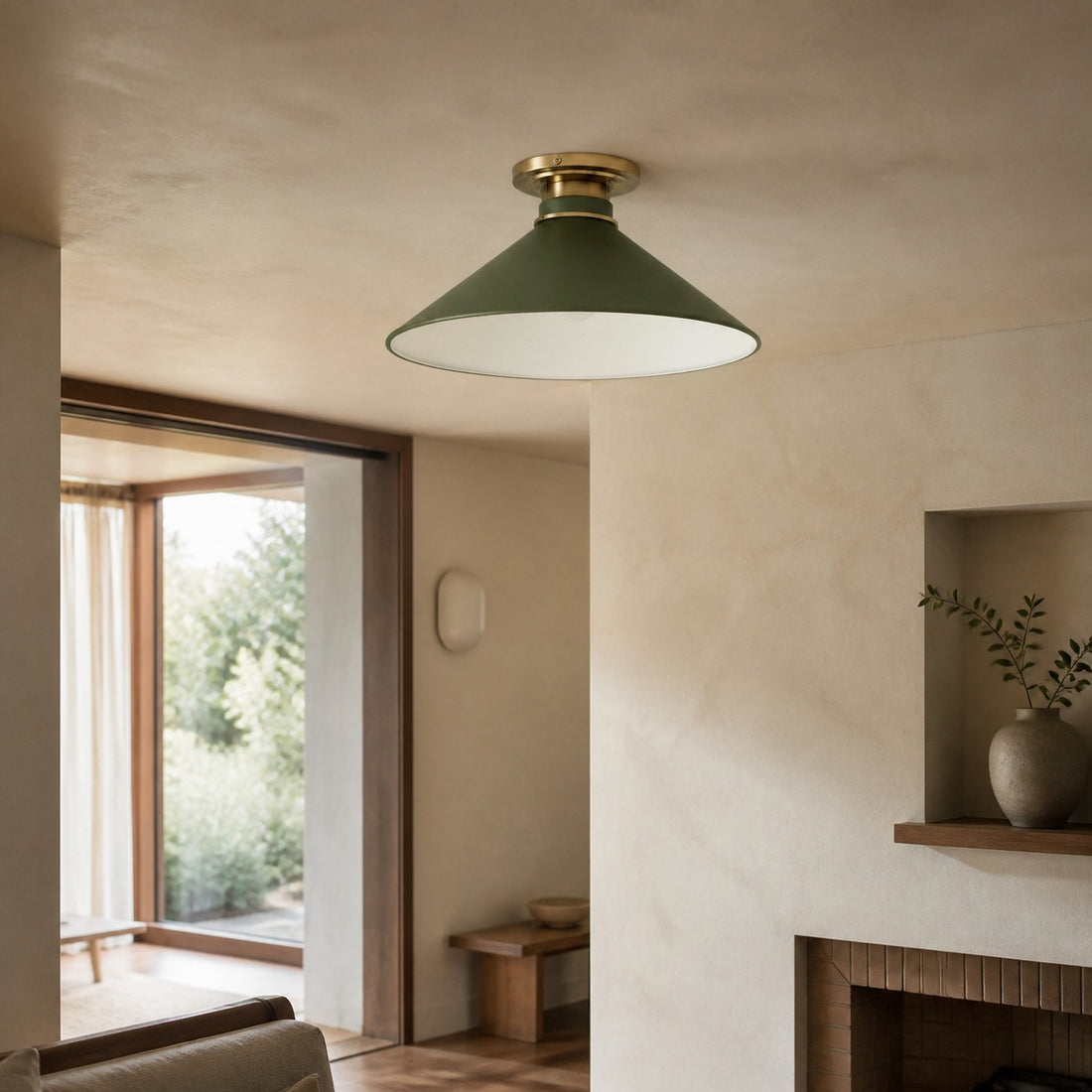 Aurenza Timeless Flush Mount Light - Farmhouse Design with Simple Elegant Charm