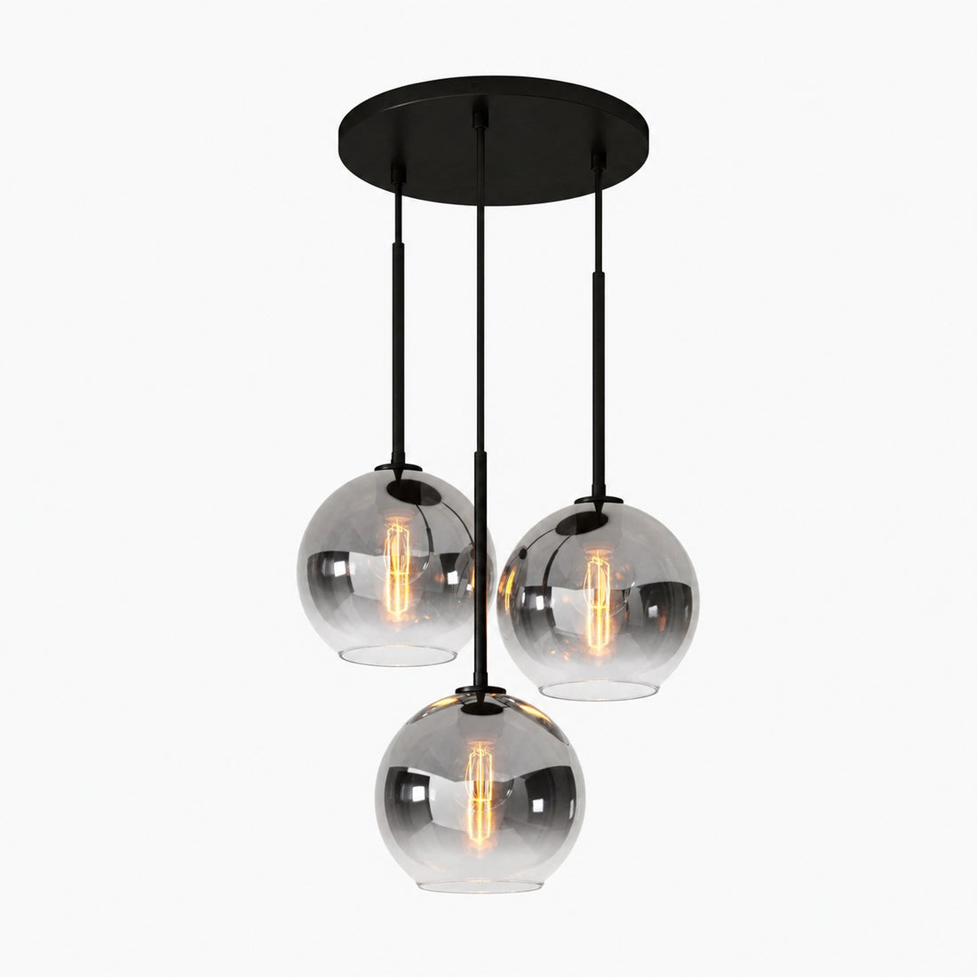 Selvion Minimalist Crystal Chandelier - Handcrafted Glass Sculptural Lighting Fixture