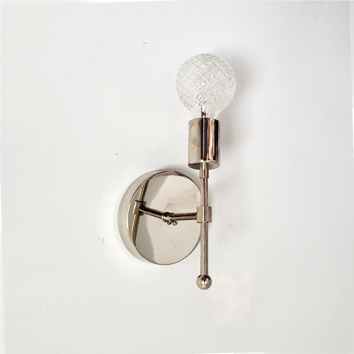 Compact Metal Finish Wall Sconce - Ideal For Bedroom & Corridor Lighting