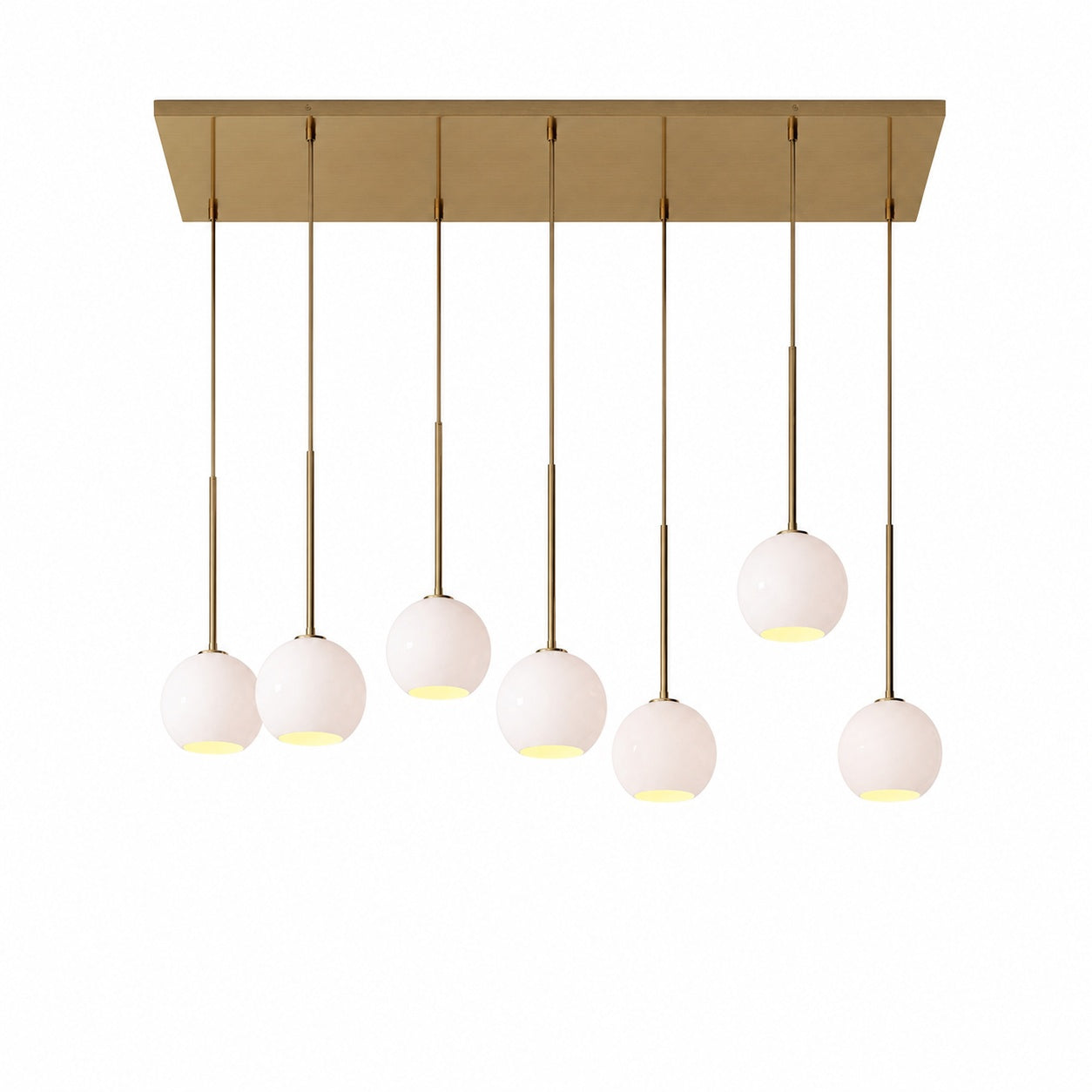 Selvion Elegant 7-Light Globe Chandelier – Glass Pendant Light