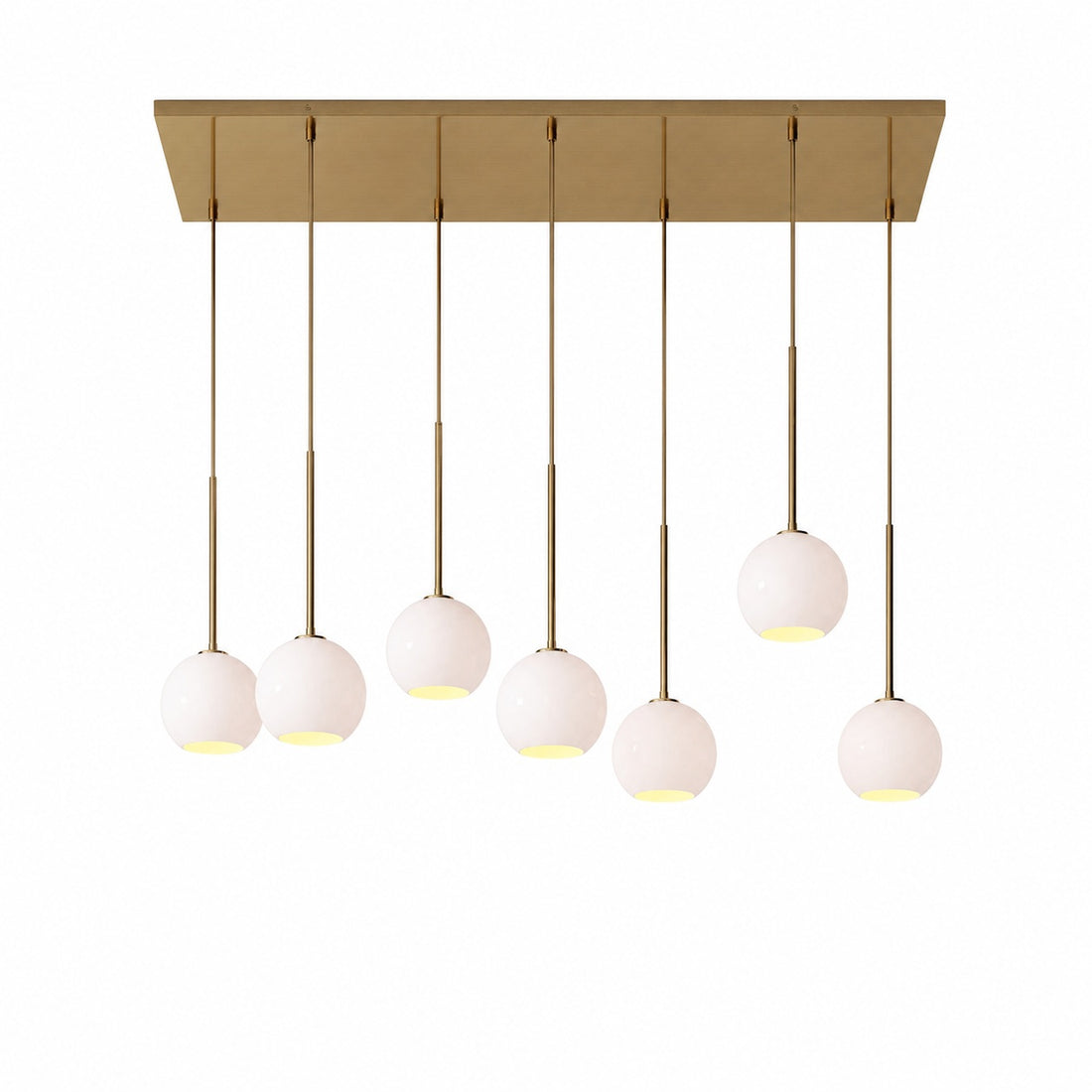 Selvion Elegant 7-Light Globe Chandelier – Glass Pendant Light