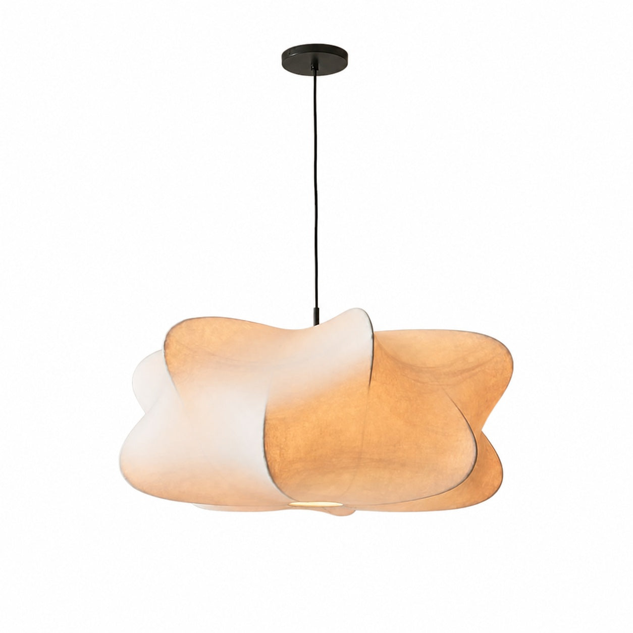 Havion Cocoon Pendant Lamp - Minimalist Polymer Shade with Adjustable Hanging