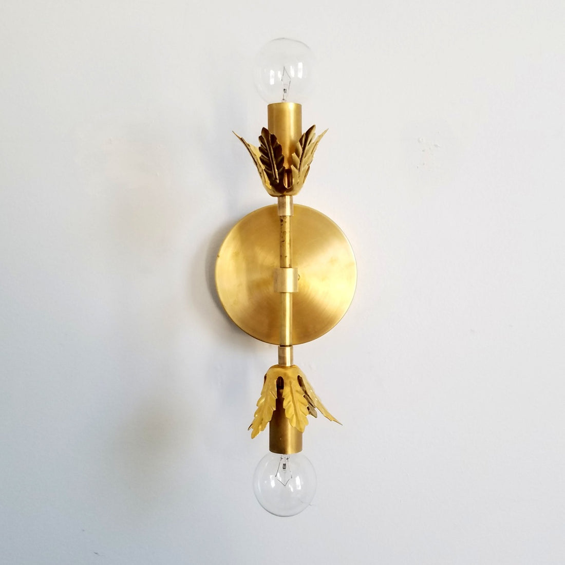 Romantic Polished Copper Wall Sconce - Modern Gilded Accent Light