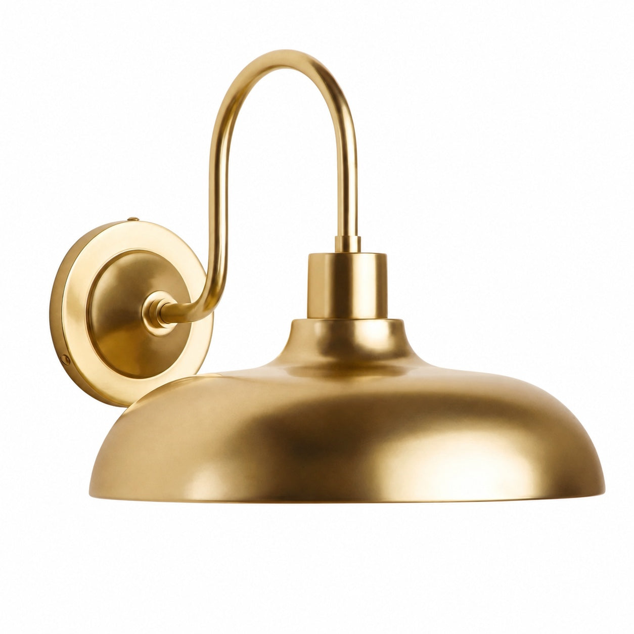 Velara Industrial Metal Rustic Dome Wall Sconce - Classic Curved Outdoor Wall Light for Porch and Patio U08