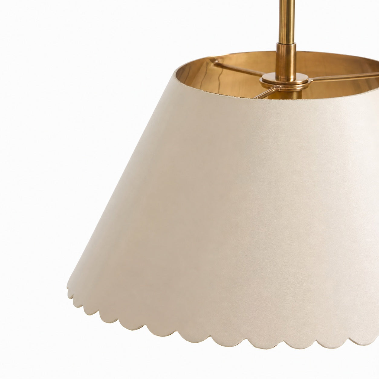 Foldray Leather Pendant - Scallop Warm Light for Bedroom & Hallway