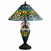 TF Oldbury Desk Lamp - Handcrafted Stained Glass Lamp for Bedroom Reading