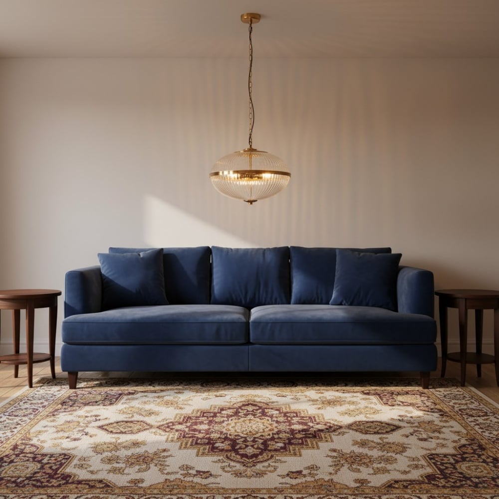 Luntra Contemporary Multi-Light Pendant with Textured Glass for Bedrooms and Hallways