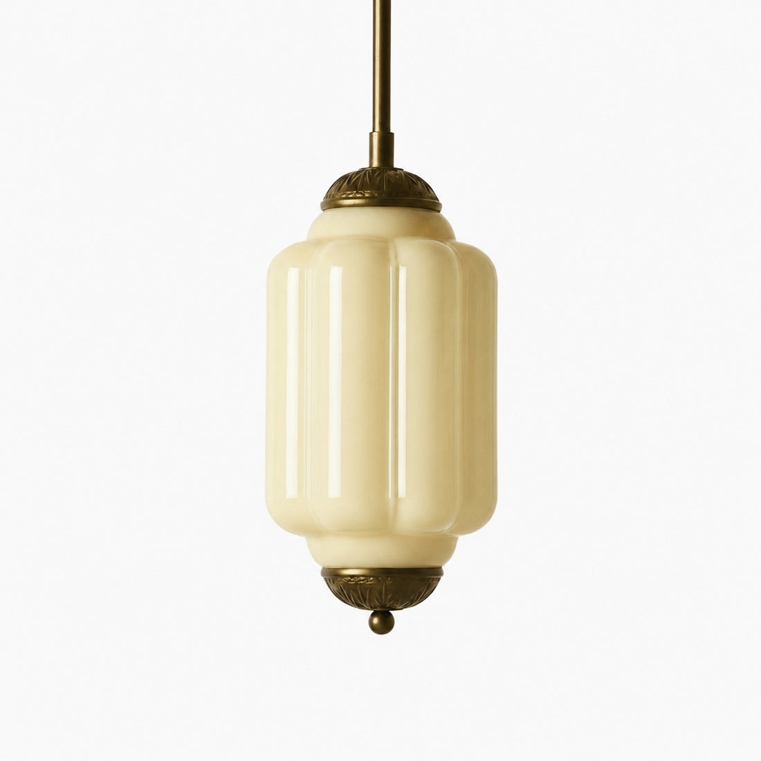 Eloise Vintage Glass Chandelier - Milk Glass Home Accent