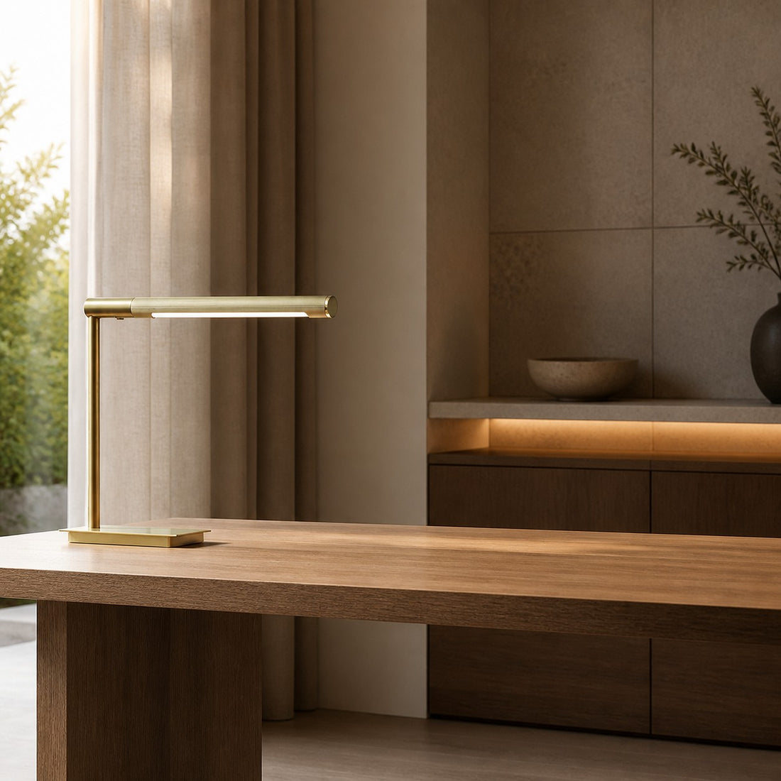 Zorv Task Table Lamp – Timeless Metal Table Lamp with Touch Switch for Study or Living Room