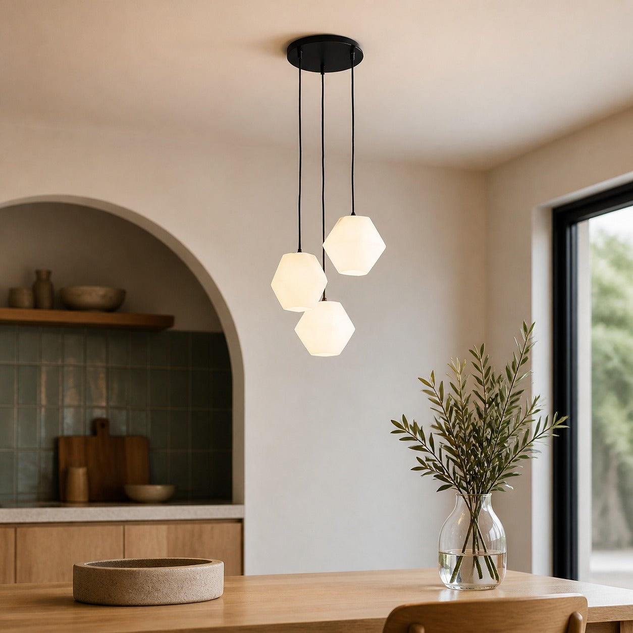 Talvior Geometric Modern Bathroom Sconce - Faceted Shade Light in Luxe Finishes