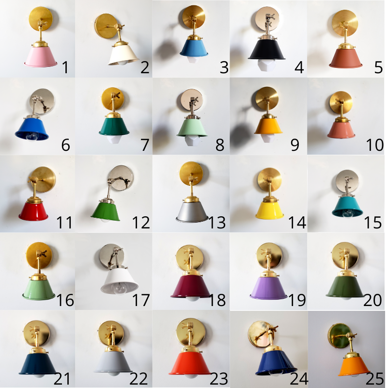 Modern Cone With Elegant Swivel Mechanism Brass Wall Lamp