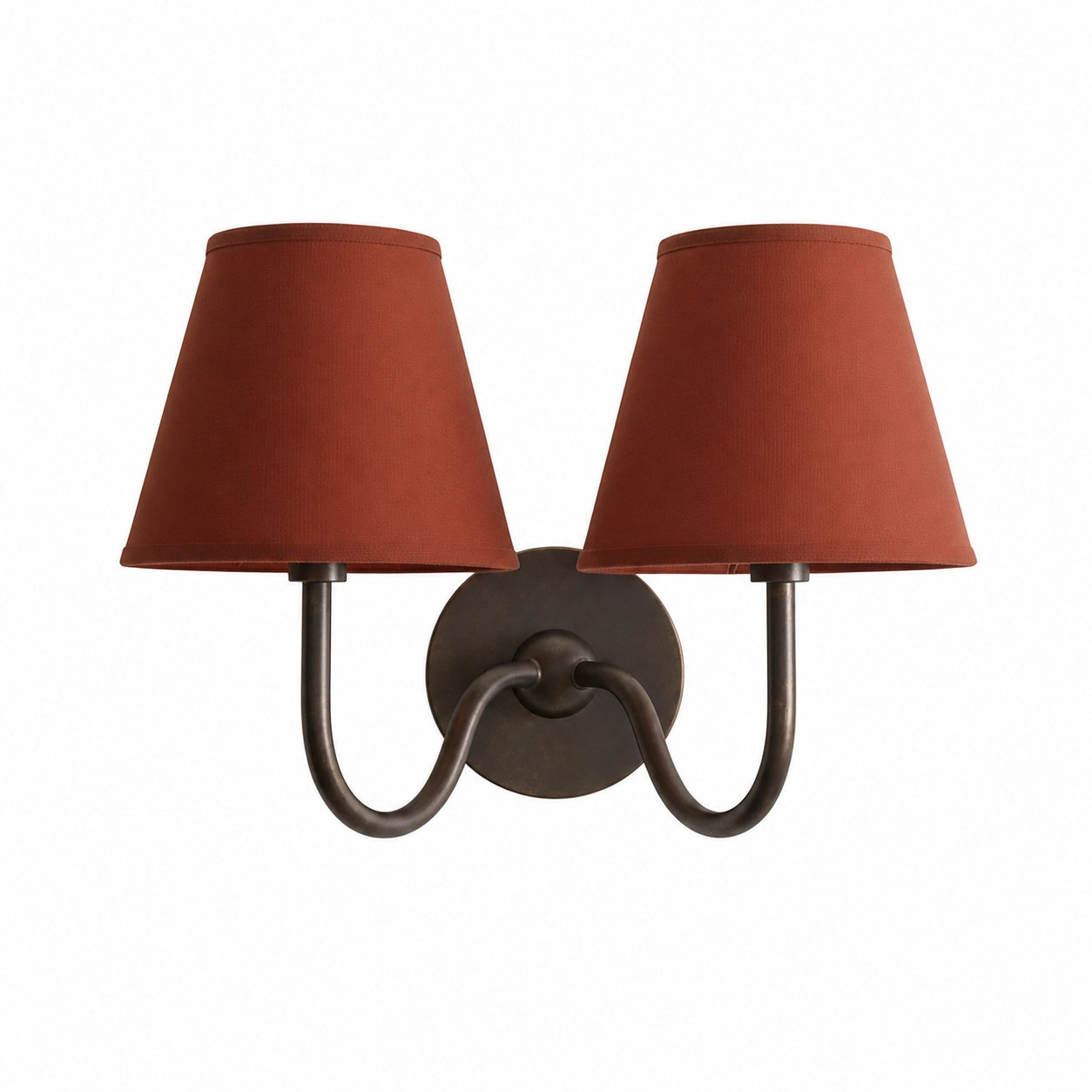 Luvora Vintage Pleated Shade Wall Lamp - Modern Brass Linen Wall Lighting