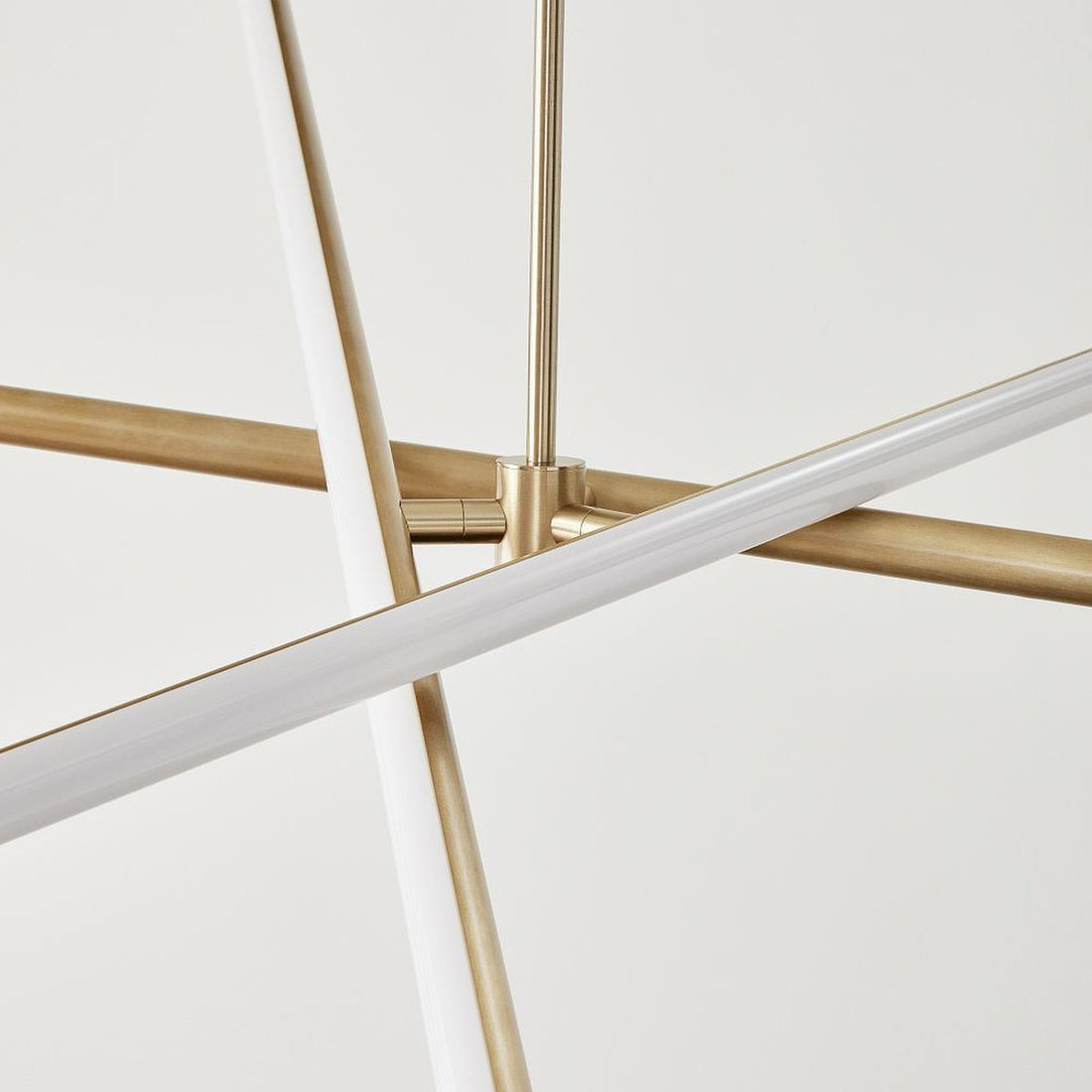 Voro Minimalist Chrome Light Rods - LED Semi-Flush Mount Ceiling Light