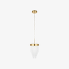 Cavara Multi-Tier Glass Rod Chandelie – Tiered Brass Pendant for Dining and Entry