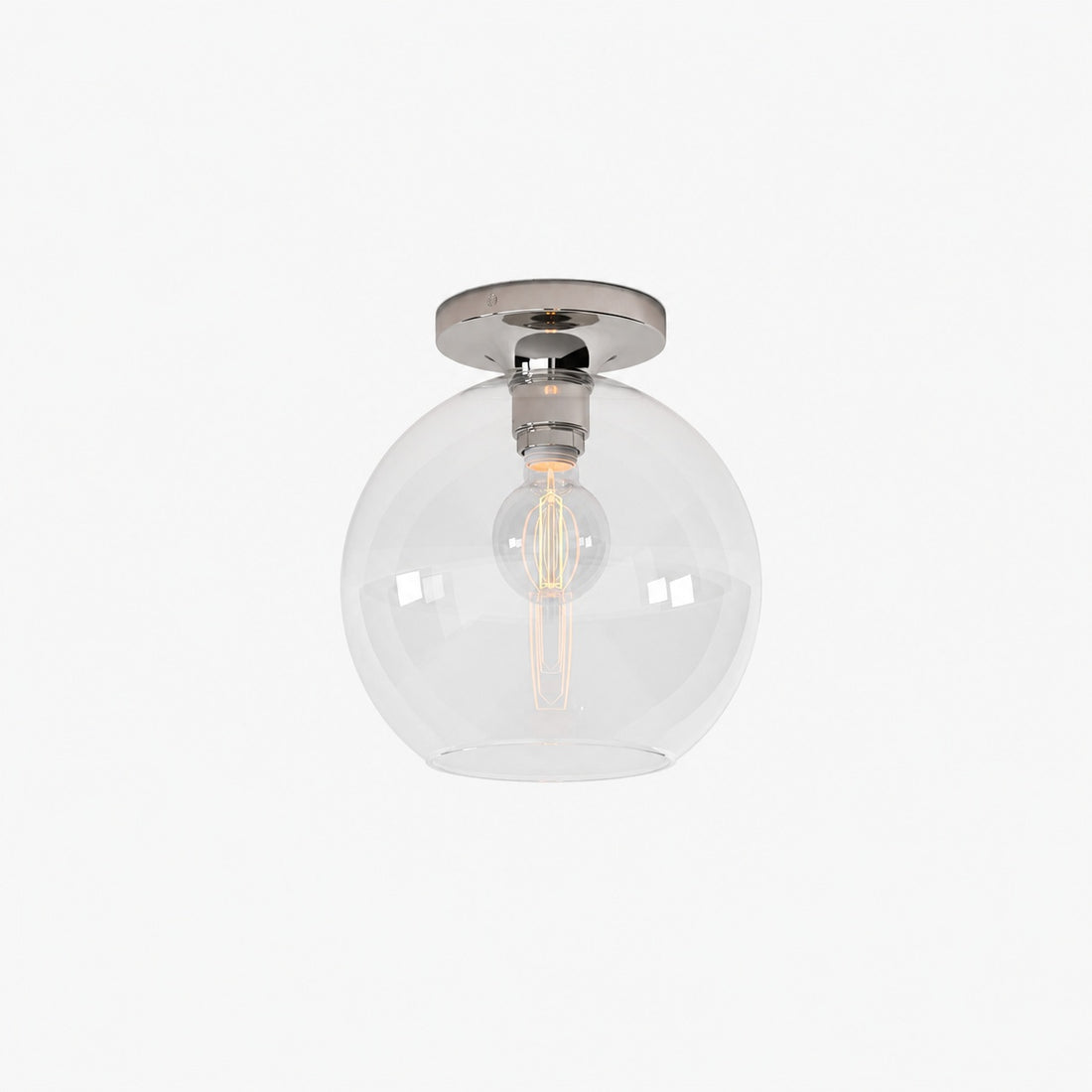 Selvion Modern Globe Pendant Light - Damp-Rated Bathroom Lighting - Luxe Glass Shade